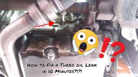 turbo return line oil leak